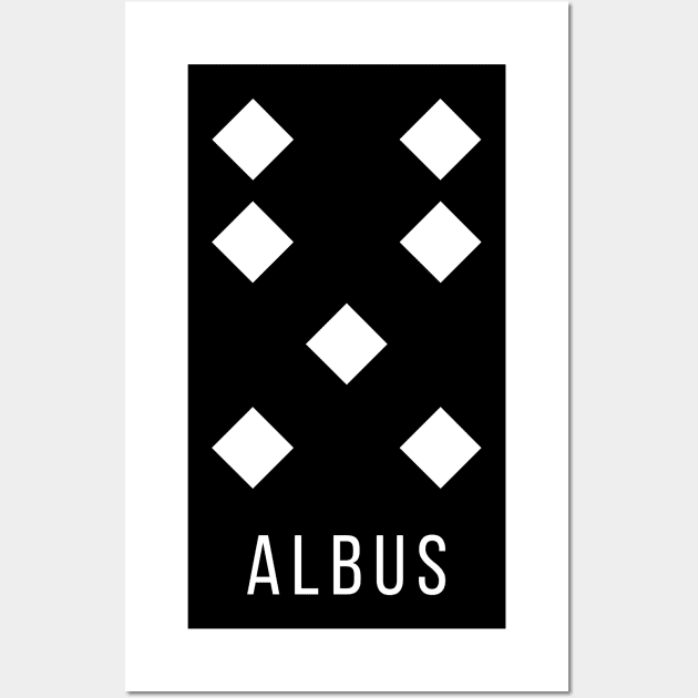 Albus Geomantic Figure Wall Art by moonlobster